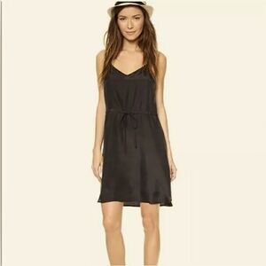 Madewell Silk Racerback Dress with adjustable straps